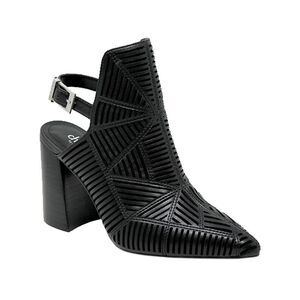 CHARLES BY CHARLES DAVID Womens Black Laser Cut Spiderweb Venom Shootie 5.5 M
